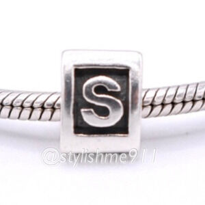 Authentic PANDORA Alphabet Letter "S" Bead